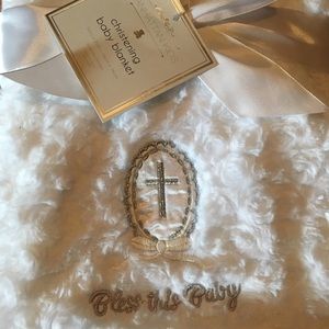 Baby christening blanket